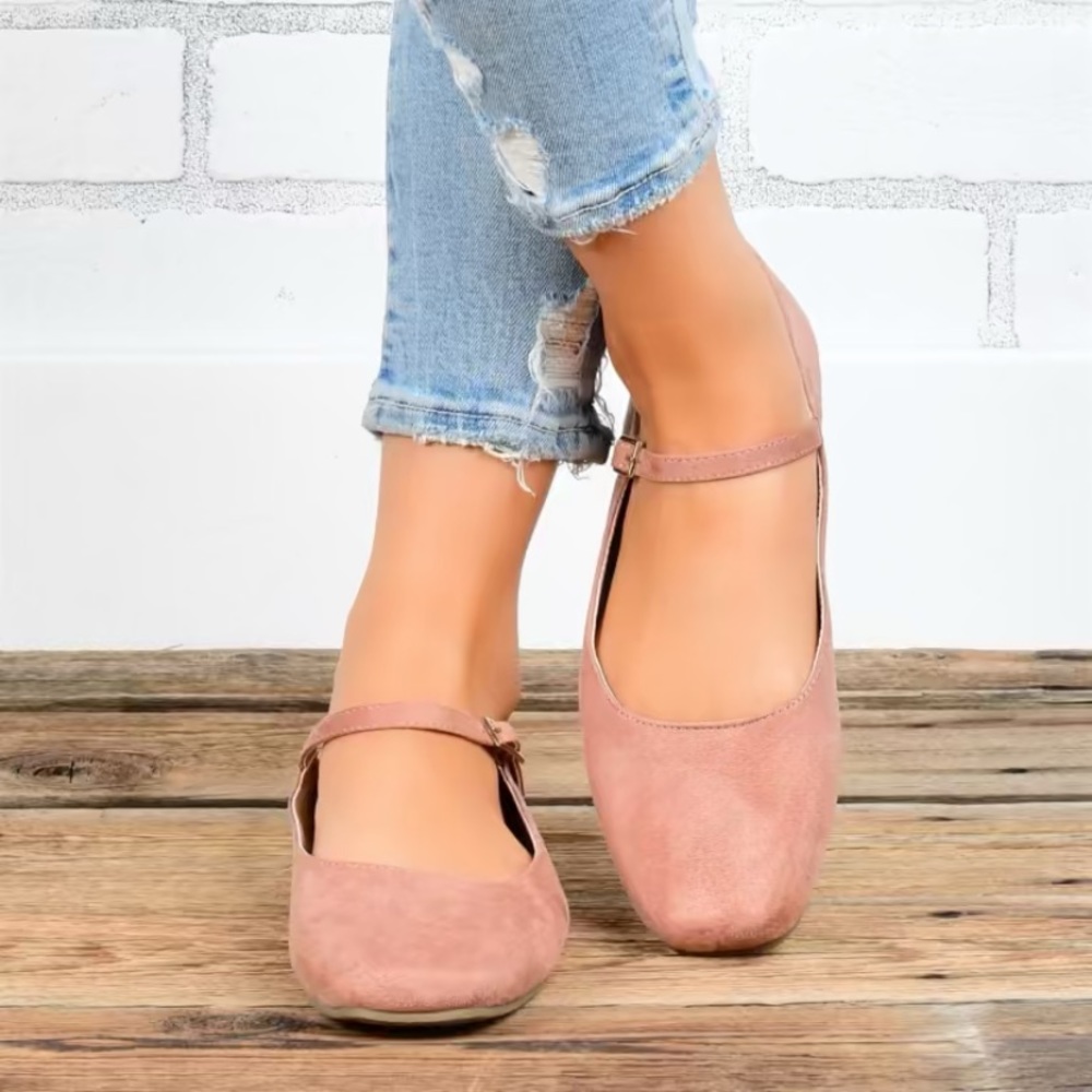 NWT square toe flats